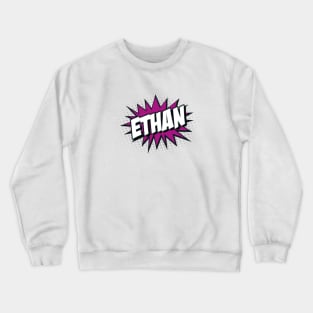 'Ethan' Cartoon or Comic Book Style Kapow / Wow Design Crewneck Sweatshirt